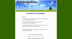 Desktop Screenshot of energiesante.com