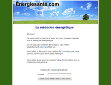 Tablet Screenshot of energiesante.com